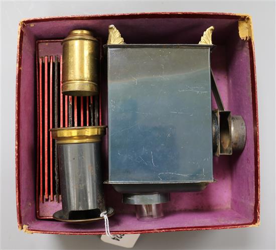 A boxed Georg Carette and Co. Magic Lantern